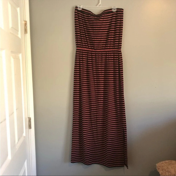 Madewell Striped Weekend Strapless Maxi Dress NWT - Picture 3 of 6